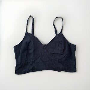 Black Universal Thread half Tank stretch Back Cami Size Medium